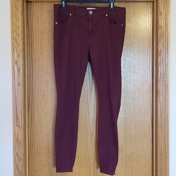 LOFT Pants - Ann Taylor Loft Merlot Leggings Pants Size 8 LOFT Pants - Ann Taylor Loft Merlot Leggings Pants Size 8